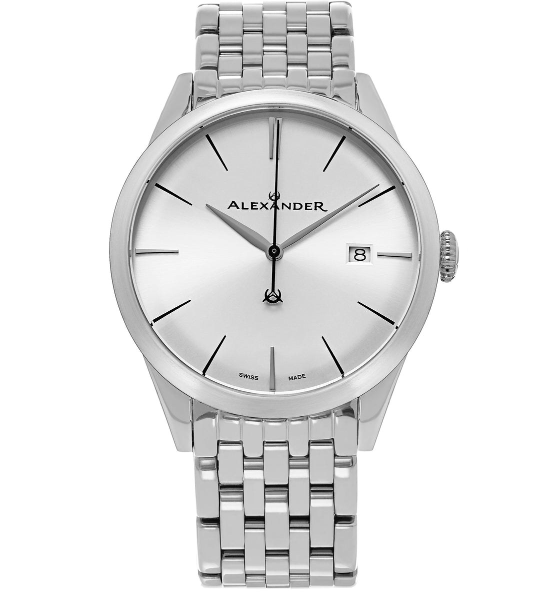 Sophisticate A911B Stainless Steel Case on Stainless Steel Bracelet, Silver-sunb