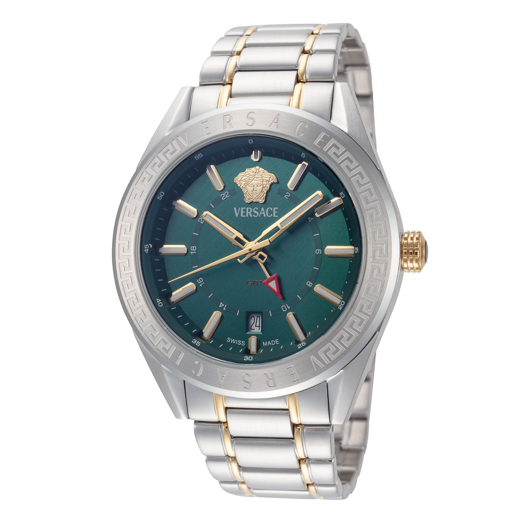V-Code 42mm / Green / Silver and Gold | Green Dial
