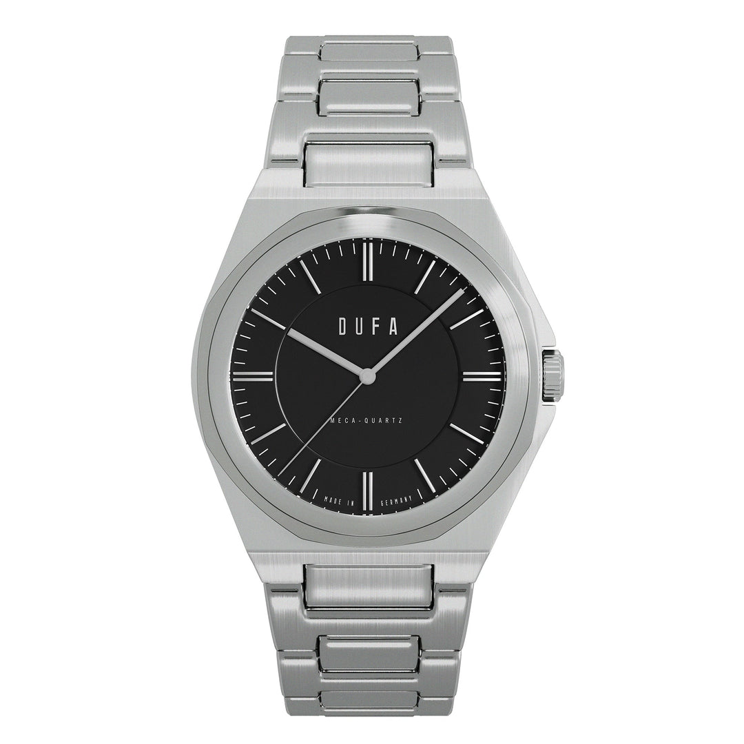 Wachsmann (Ladies) Black & Silver / Stainless Steel | Black Dial