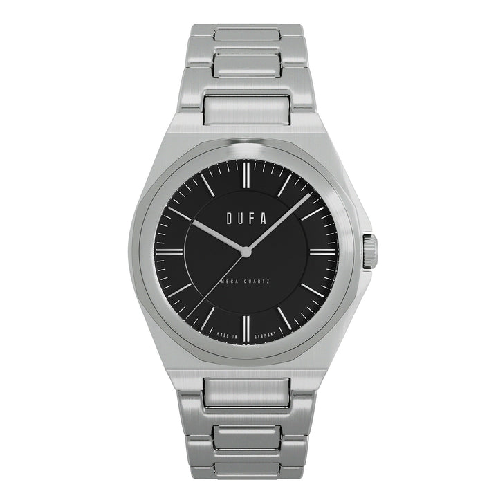 Wachsmann (Ladies) Black & Silver / Stainless Steel | Black Dial
