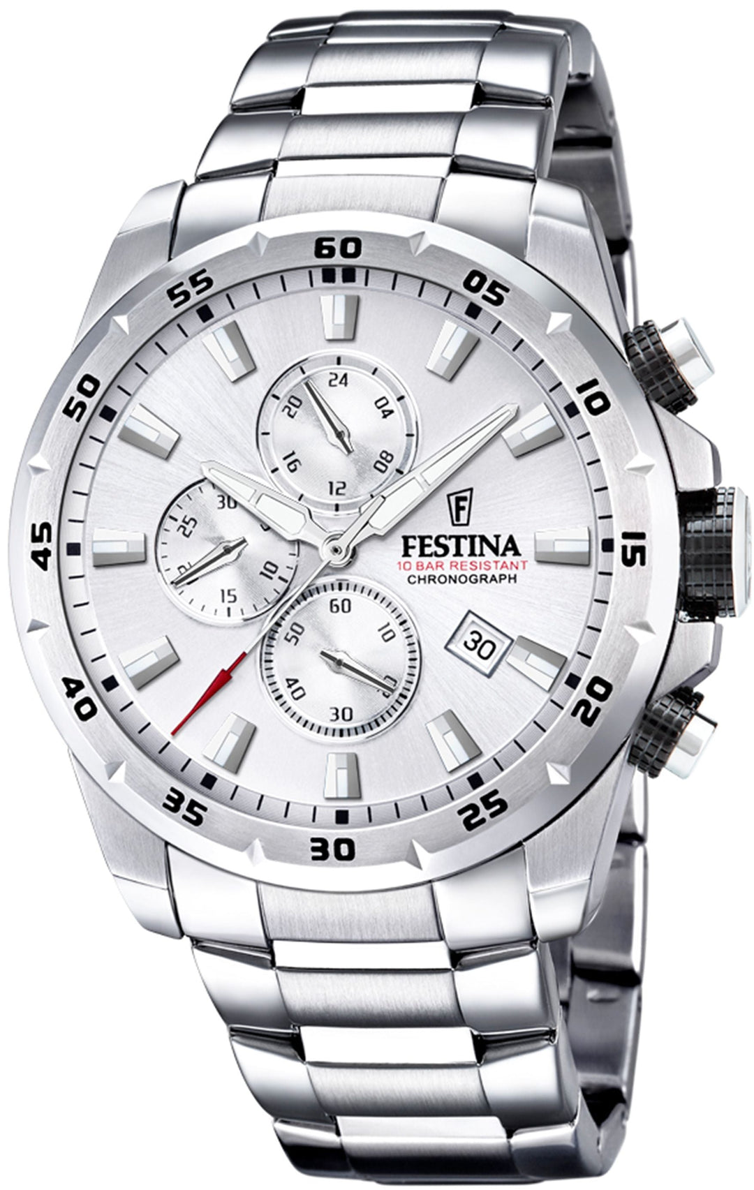 Crono Sport Silver / Stainless Steel | Silver Dial