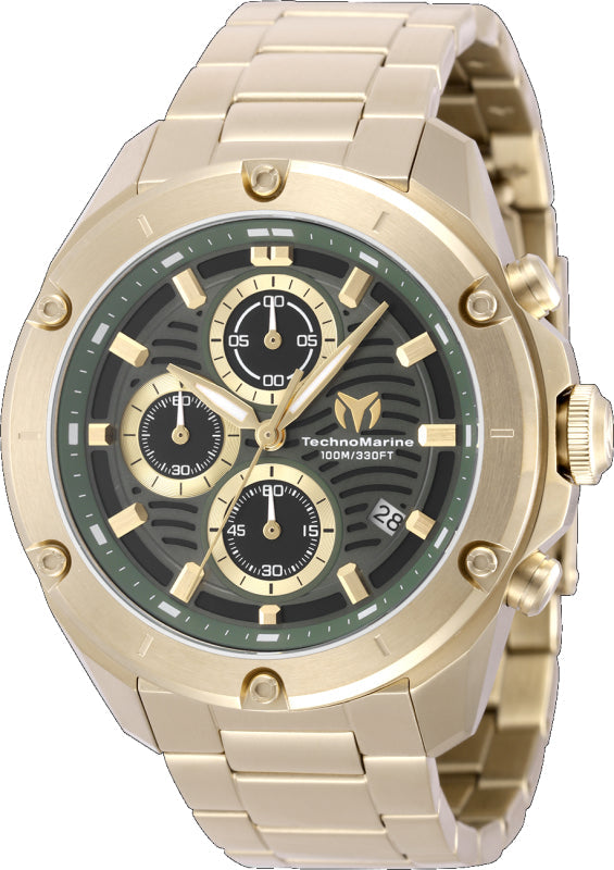 Oceanico 44mm / Olive Green / Gold | Olive Green Dial