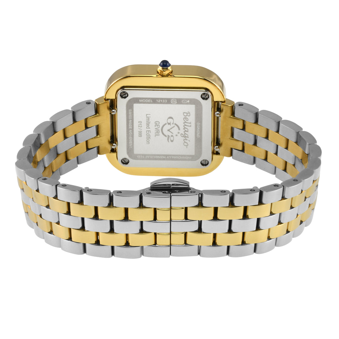 Bellagio GV2 Women's Diamond Swiss Quartz Watch, Silver/White dial 8 Diamonds, B