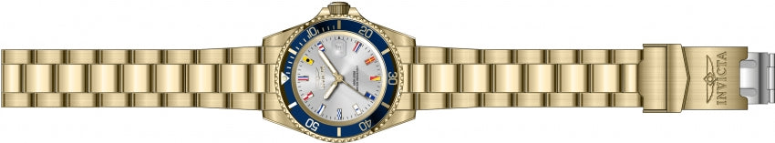 Pro Diver Men Silver-Tone Nautical Flag Dial / Gold-Tone Stainless Steel Bracele