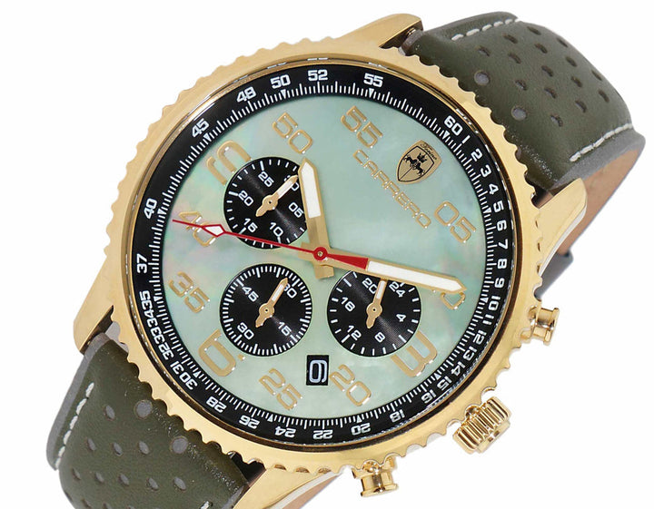 Aureum Goldtone/Green | Green Dial
