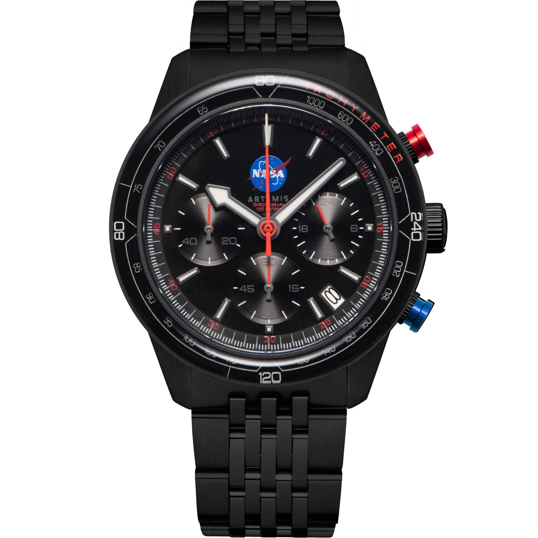 NASA Artemis Chronograph Flyby Black Dial
