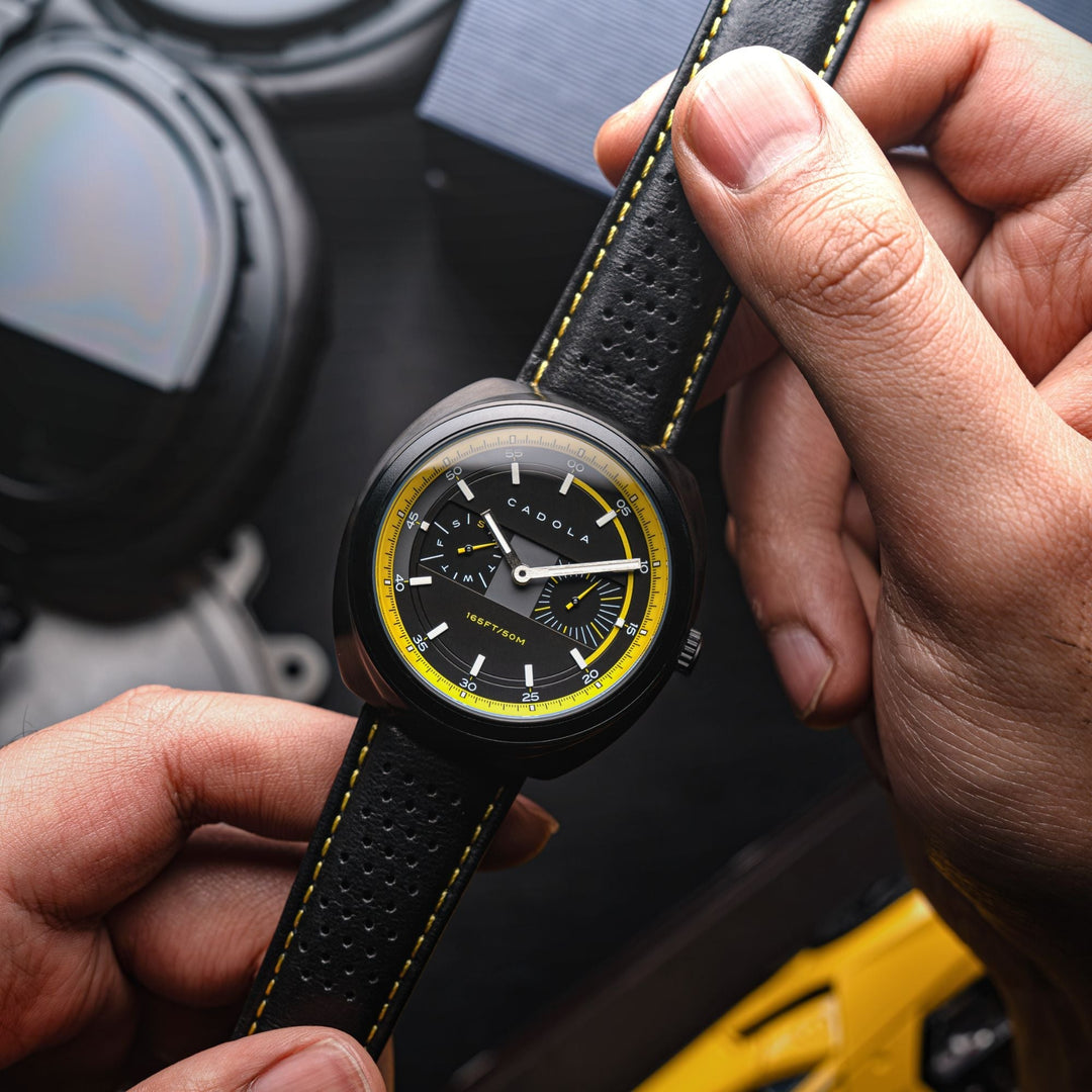 Giulia Calendar Black / Black Leather | Black Dial