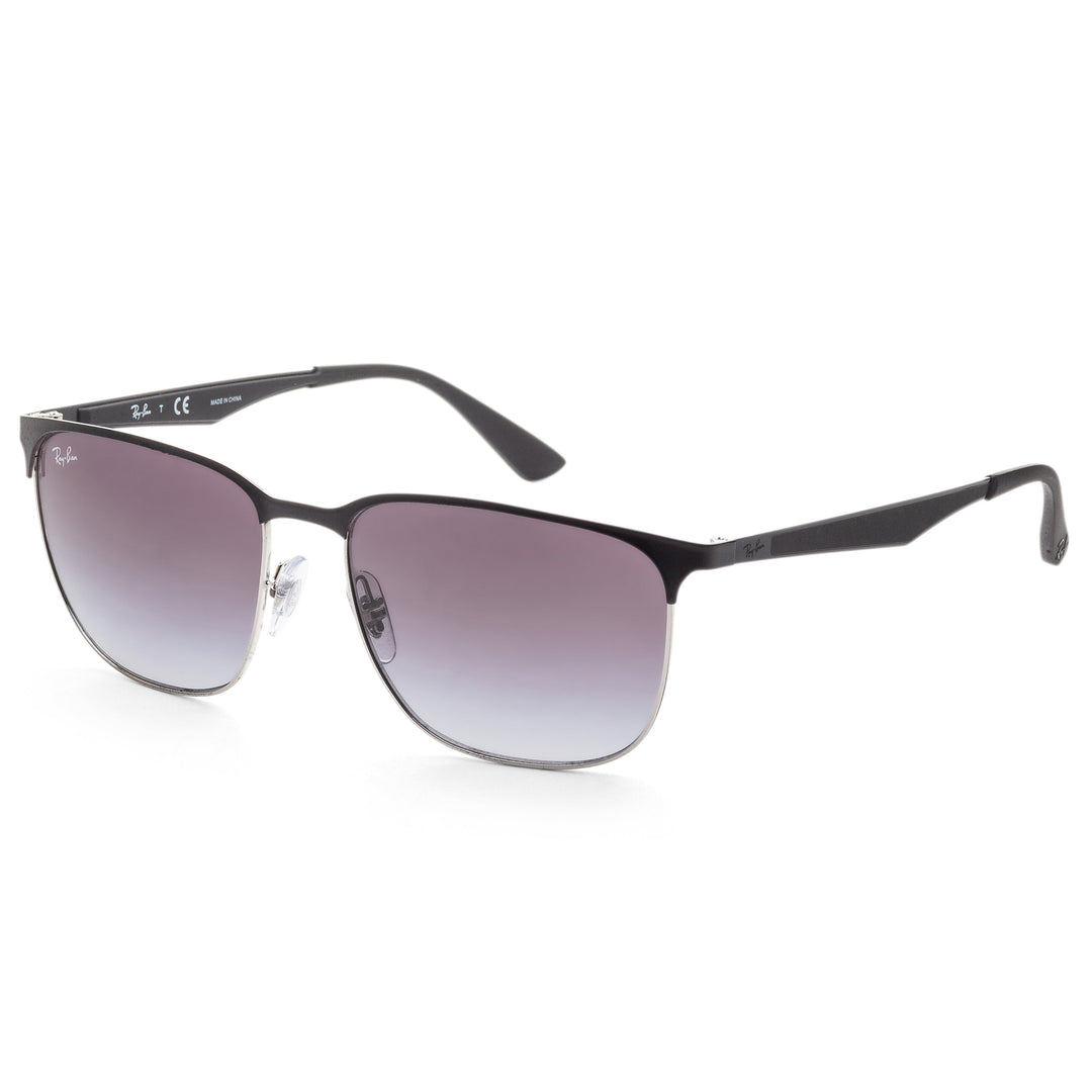 Fashion Silver Top Black Frame, Grey Gradient Dark Grey Lens |  Dial