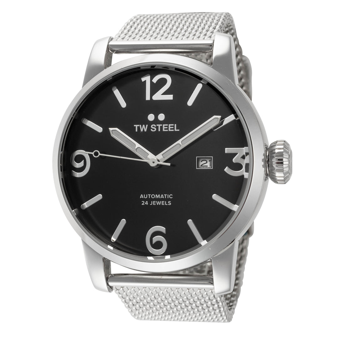 Maverick 48mm / Black / Silver | Black Dial