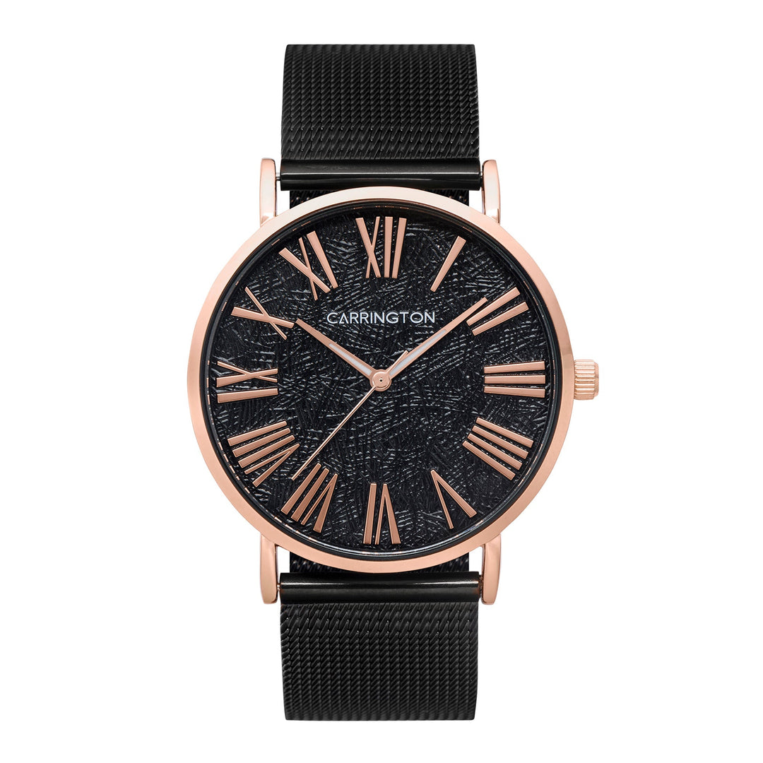 Eliza Black / Stainless Steel | Black Dial