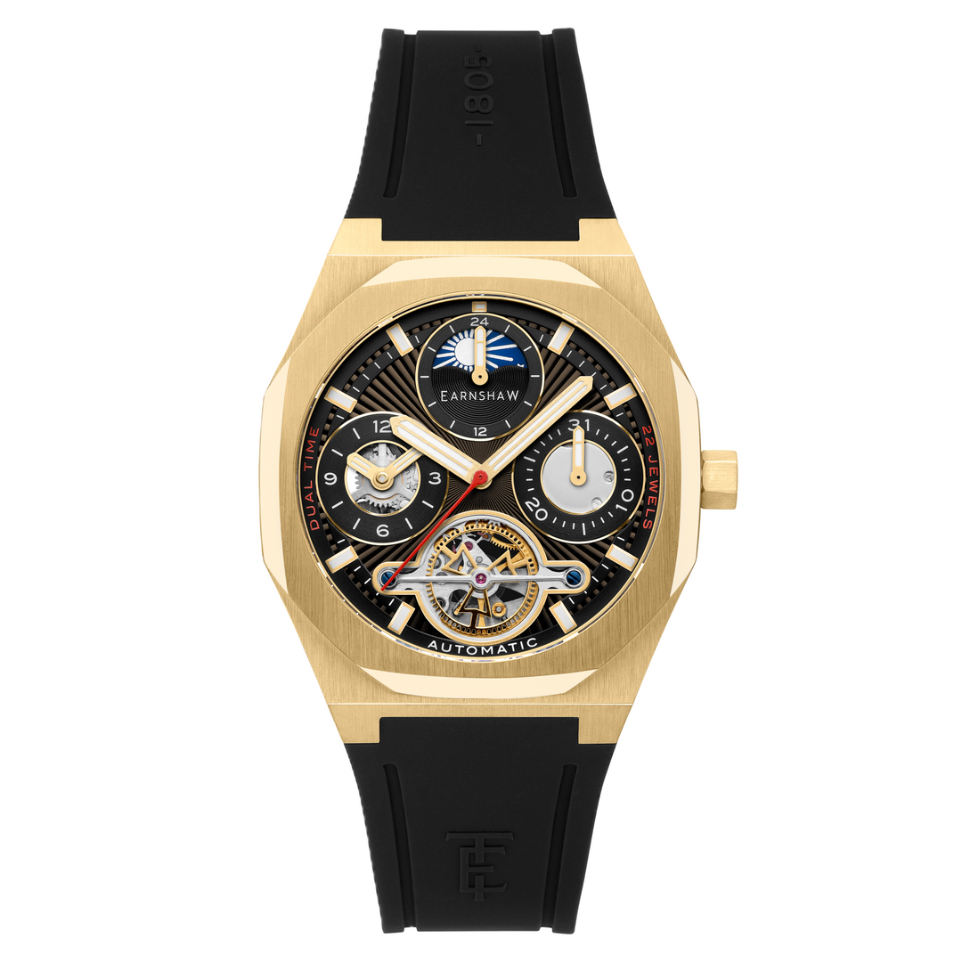 Drake Black Opulence / Black Rubber Strap Black Dial