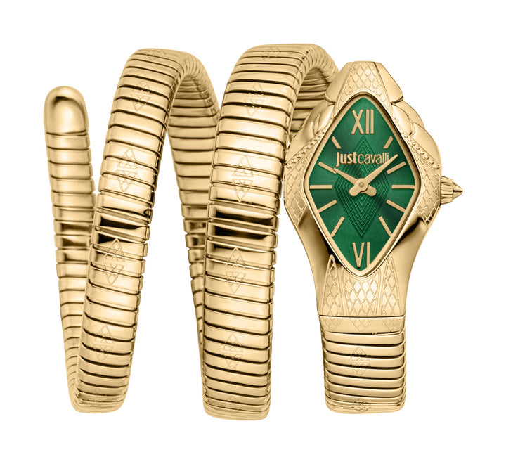 Snake 22mm / Dark Green / Gold Dark Green Dial