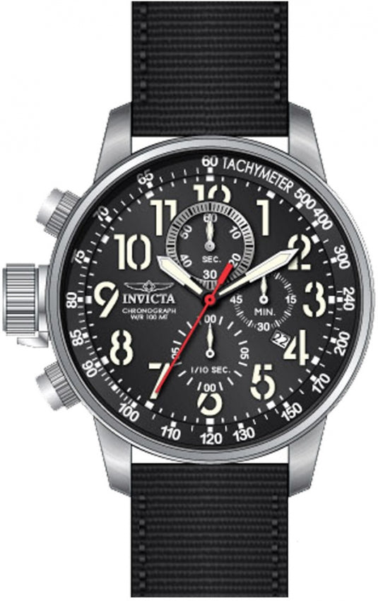 I-Force Chronograph Black Dial / Black Canvas Strap Black Dial