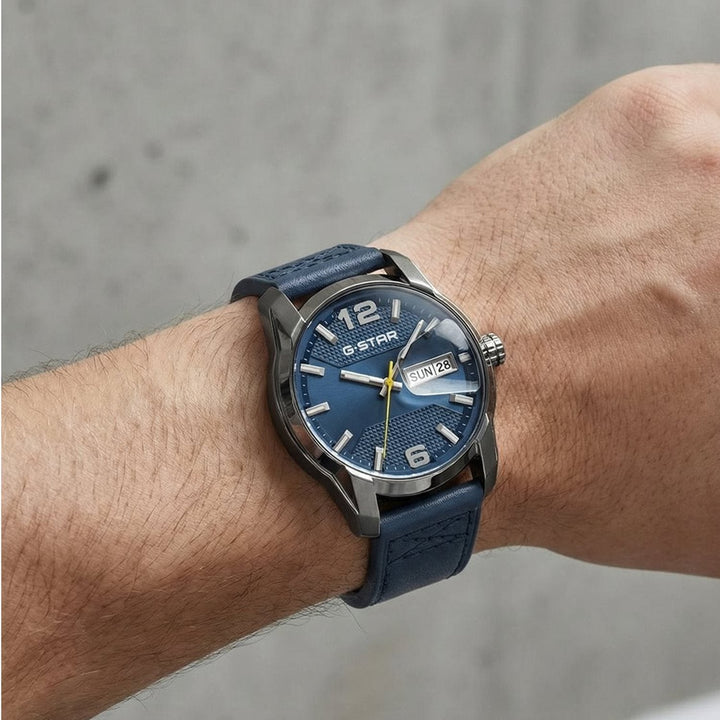 Selvedge Blue Dial / Blue Leather Strap Blue Dial