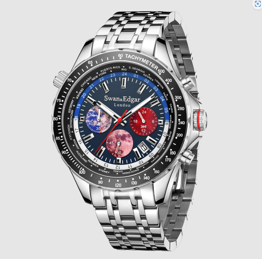 World Timer Blue/Steel | Blue Dial