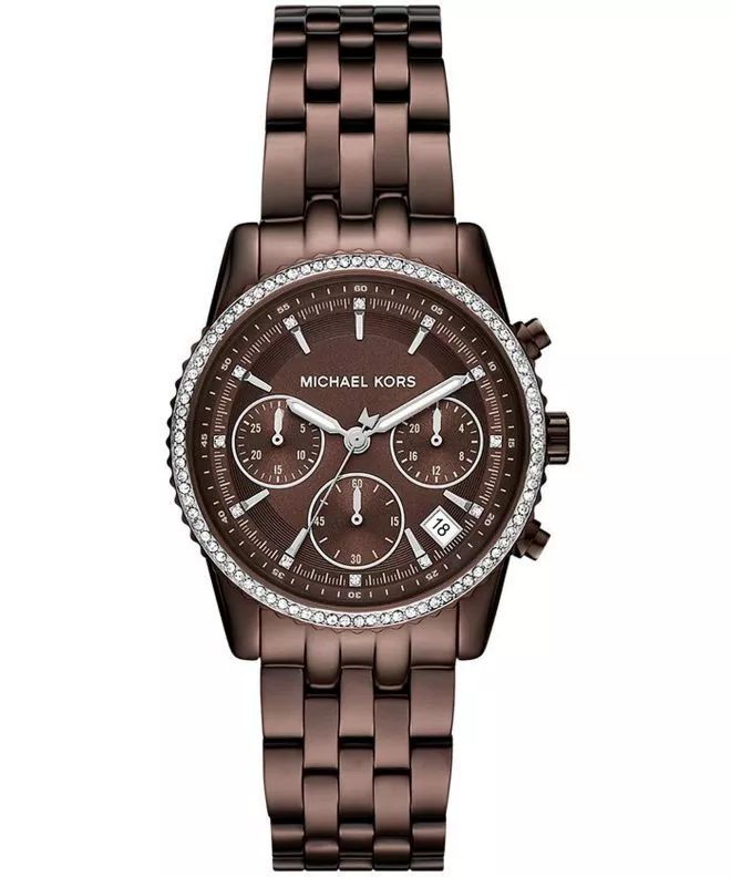 Bryant Brown Dial Brown Stainless Steel Bracelet Chronograph 35mm Brown Dial