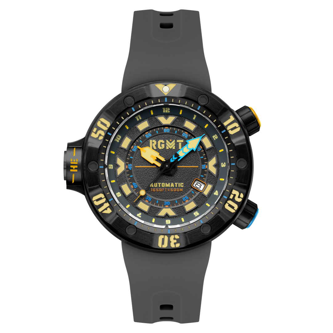 Depth Charge Automatic Gray  / Silicone | Gray Dial