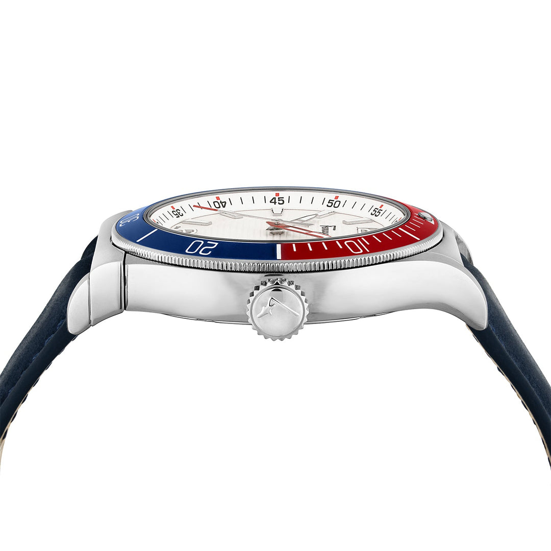 Ferragamo 1898 Sport 44mm / Silver / Blue | Silver Dial
