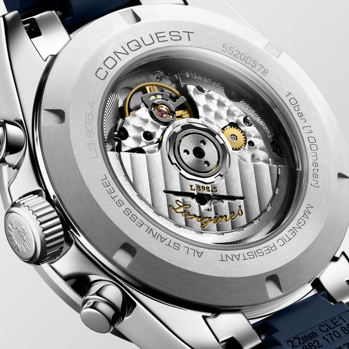 Conquest Chronograph Two-Tone / Rubber |  Dial