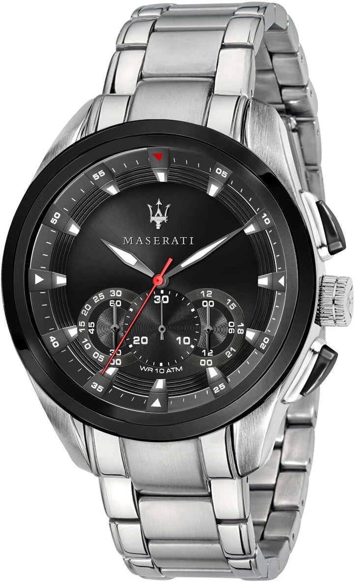 TRAGUARDO Black / Stainless Steel Black Dial