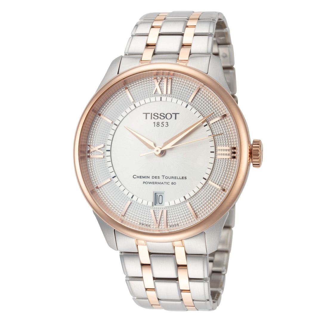 Chemin des Tourelles 39mm / Silver / Silver and Rose Gold | Silver Dial