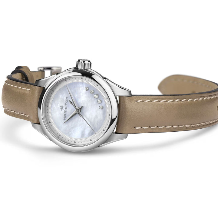 Jazzmaster White Mother-of-Pearl dial / Brown Leather Strap Mother-of-Pearl Dial