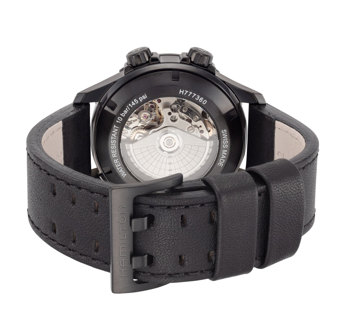 Khaki Aviation 45mm / Black / Black Black Dial