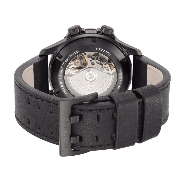 Khaki Aviation 45mm / Black / Black Black Dial