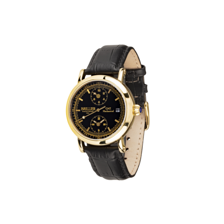 GMT DUAL TIME AUTOMATIC 38 MM | Black Dial