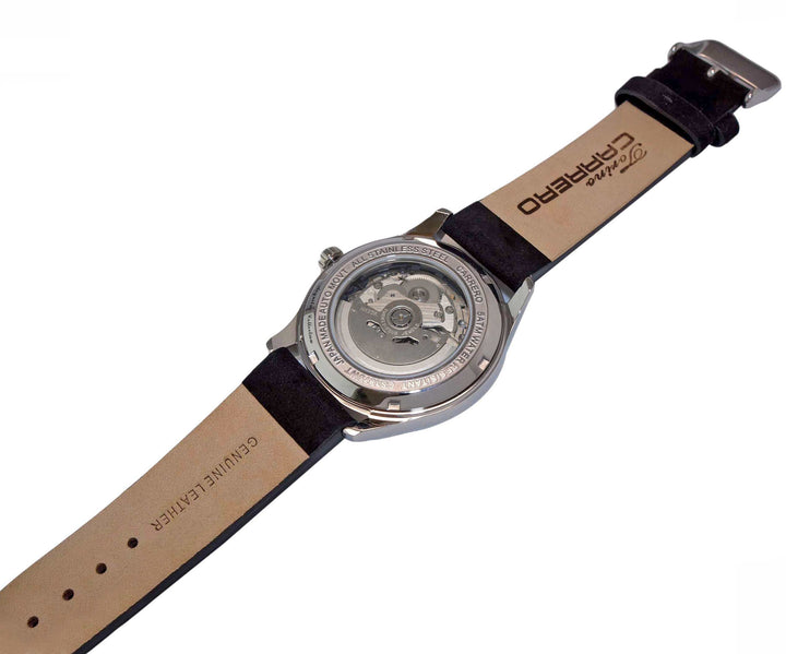 AEQUILUX SILVER TONE-WHITE/BLACK | White Dial