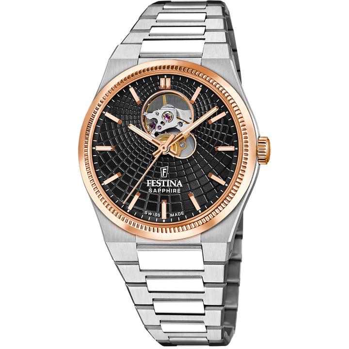 Rive Chronograph Black / Stainless Steel | Black Dial