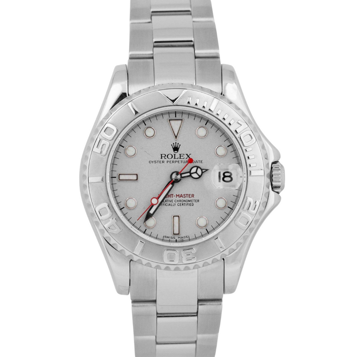 Oystersteel Pre-Owned Platinum Dial 35mm-168622