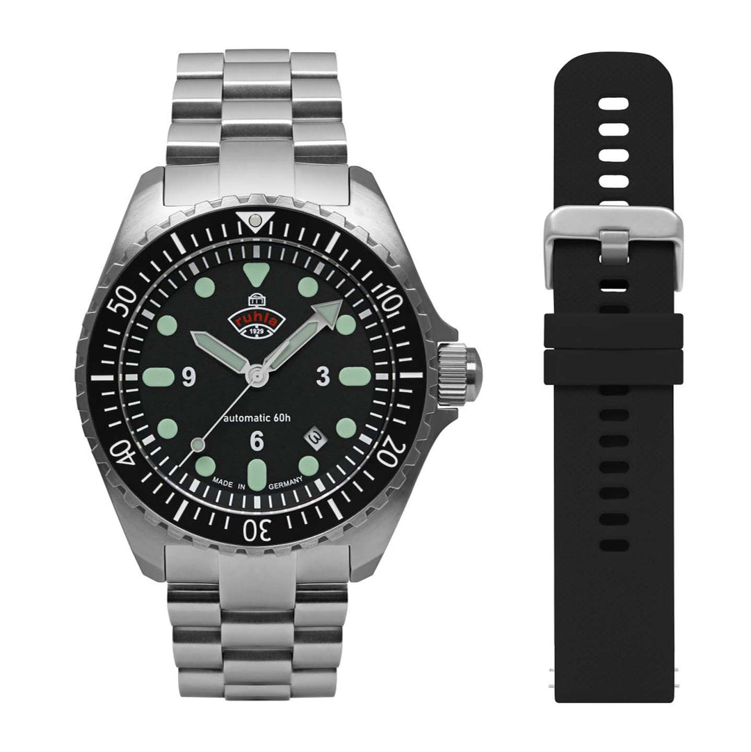 NVA Kommando Minentaucher Black / Black Strap Black Dial