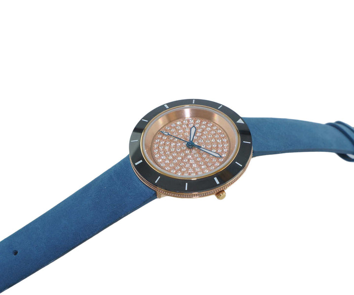 TOULON BLACK-ROSE / BLUE | Rose tone Dial