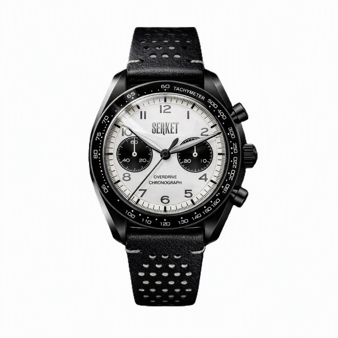 Overdrive Chronograph Glacial PVD White-Black Dial