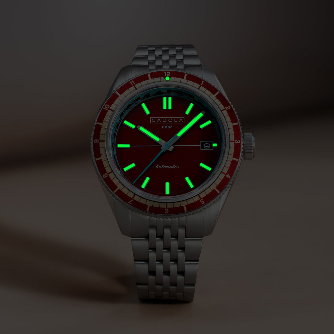 Ahrens Automatic Red / Stainless Steel | Red Dial