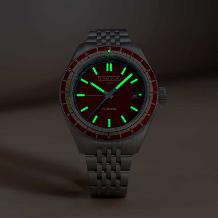 Ahrens Automatic Red / Stainless Steel | Red Dial