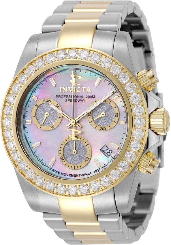 Elite Diamond Silver dial / Two-Tone Silver / Gold Stainless Steel Bracelet Silv