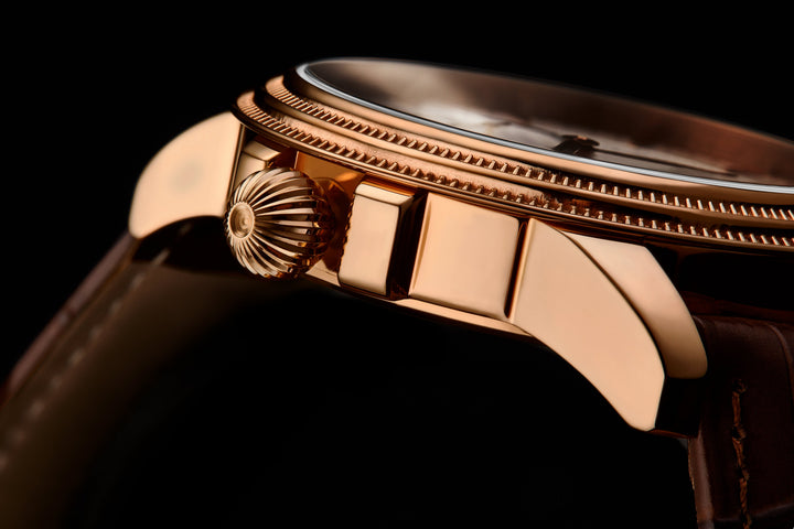 Symphony Brown/Leather/Silver Dial/Rose Case | Silver Dial
