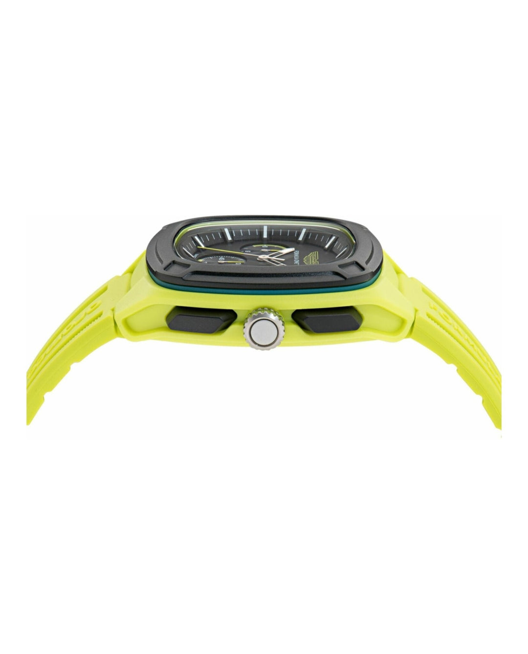 OVR Green/Black Silicone Strap Black Dial