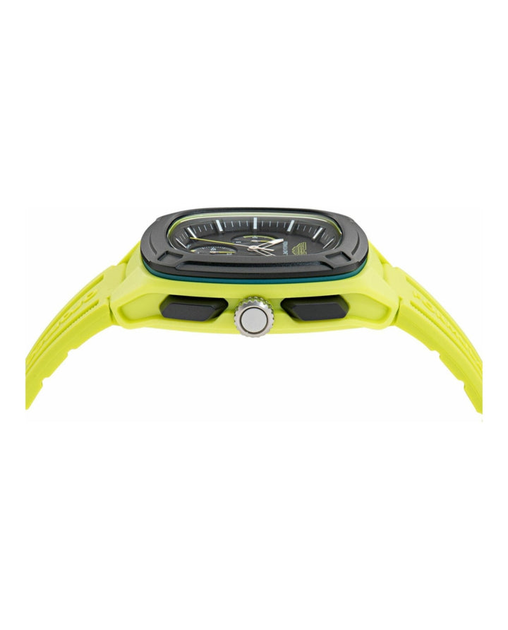 OVR Green/Black Silicone Strap Black Dial