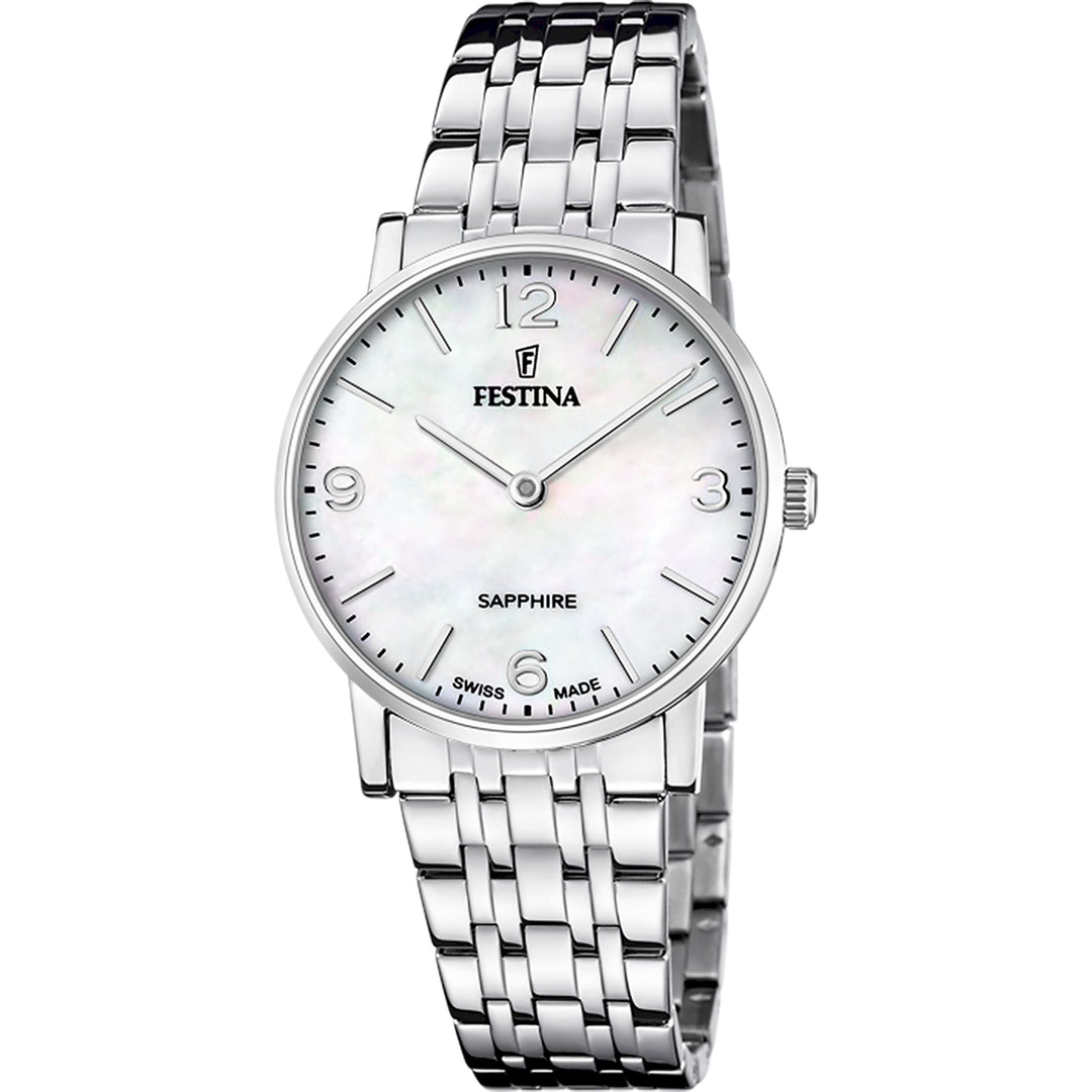 Sapphire Mother Of Pearl / Stainless Steel