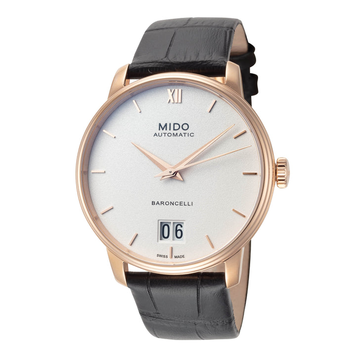 Baroncelli 40mm / White / Black | White Dial