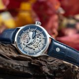 Competence Skeleton IV Blue skeleton dial, blue leather strap Blue Skeleton Dial