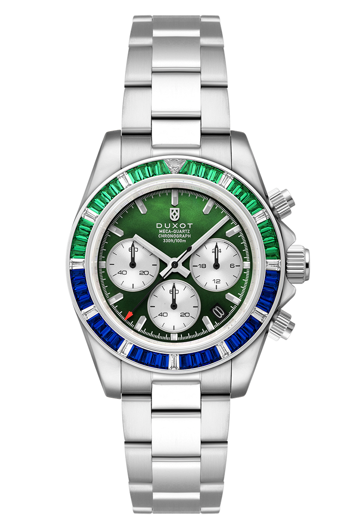 Accelero Rainbow Chronograph Green/Stainless Steel | Green Dial