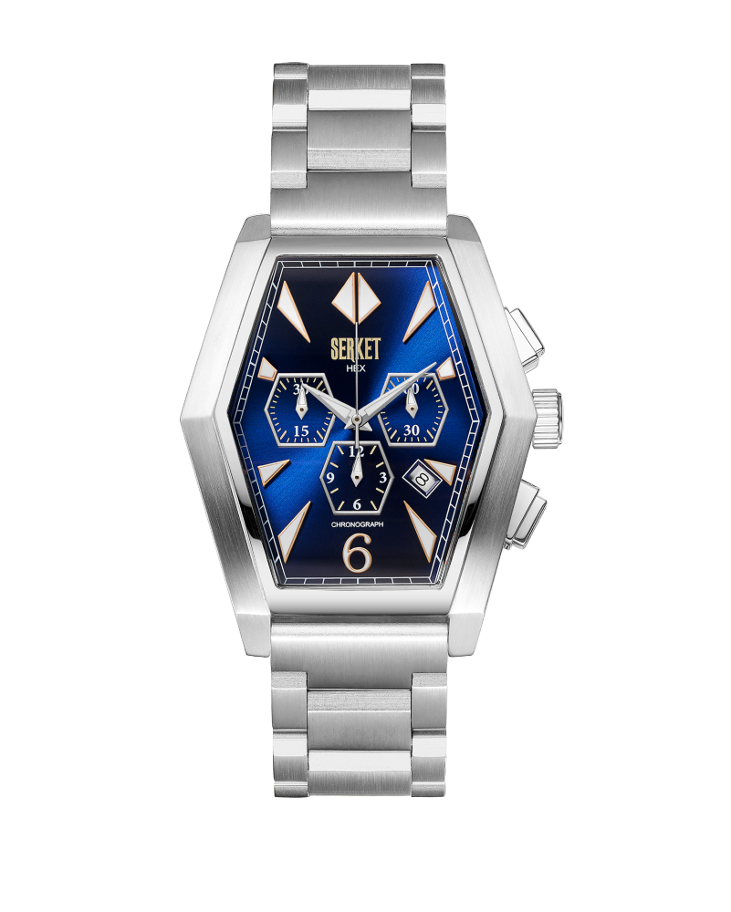 Hex Chronograph Dark Blue 44mm Dark Blue Dial