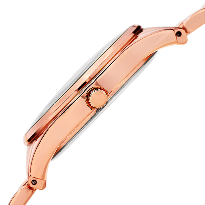 Coin Rose Gold Tone/Rose Gold Flashed Alloy/Alloy | Black Dial