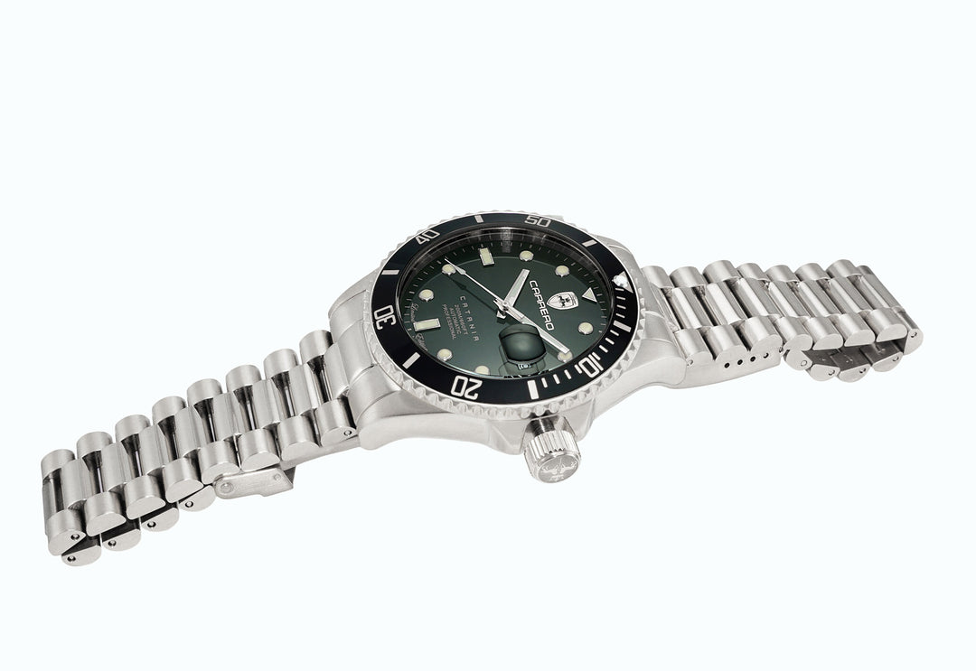 CATANIA -PD SILVER TONE/BLACK | Black Dial Dial