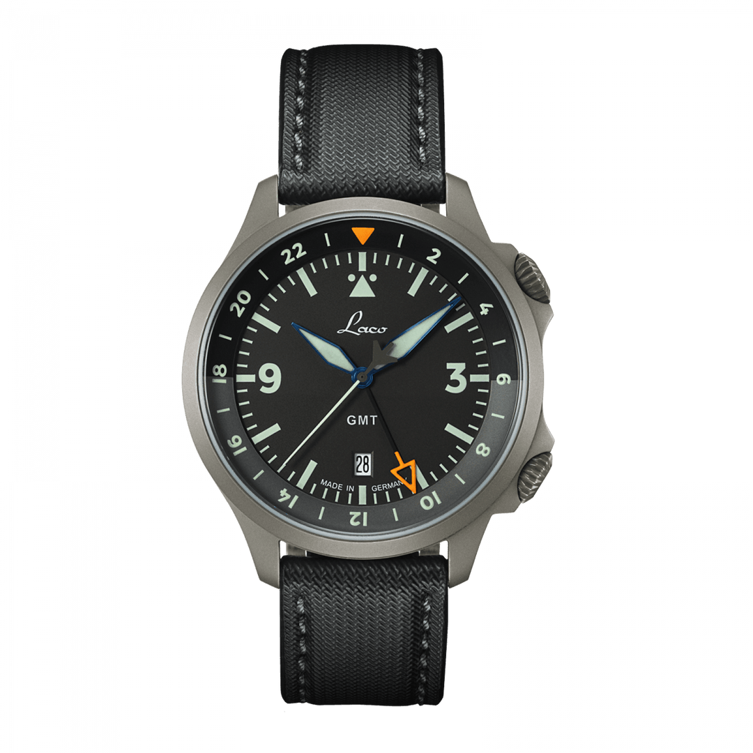 Frankfurt GMT Schwarz Black Dial Black Dial