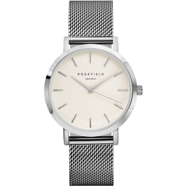 Mercer 38mm / White / Silver | White Dial